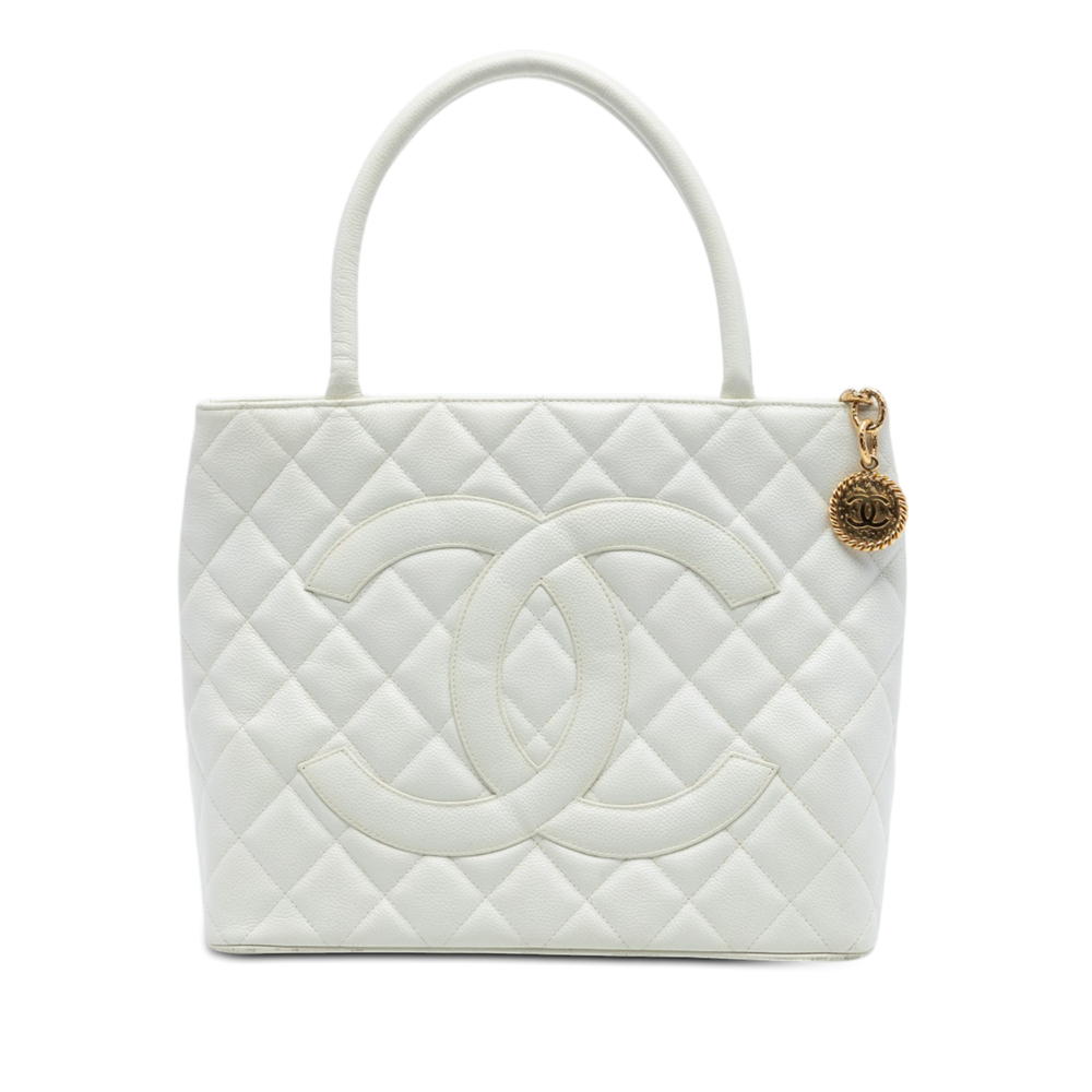 Pre-Loved Chanel Caviar Medallion Tote